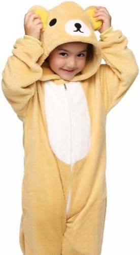 Ferrand Kigurumi Pajamas Children's Unisex Cosplay Animal Costume For Kids Bear L by Ferrand