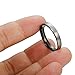Tungary 4mm Tungsten Rings for Men Wedding Engagement Band Brushed Black Size 5-14