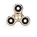 Tutent Brass Fidget Spinner Hand Spinner Anti-Anxiety Tri-Spinner Fidget Toy With Stainless Steel Ball Bearings (Gold)