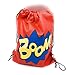 24 Pack Superhero Party Supplies | Party Favor Goody Bags | Drawstring Backpack | Boom! Wham! & Zap! | Perfect for the Superhero Party Ideal for Boys and Girls | Ideal for School, Birthday, Parties and many many more
