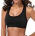 MIRITY Women Racerback Sports Bras - High Impact Workout Gym Activewear Bra Color Black Grey Green Size M