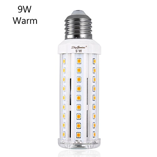 9W Warm White LED Corn Light Bulb - E26 Standard Socket 950Lm 3200K, for Indoor Outdoor Home Decorative Chandelier Ceiling Pendant Wall Table Floor Lighting Lamp Kitchen Bathroom Fixture Bright