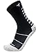 Trusox 3.0 Thin Grip Socks, Made in the USA, Non Slip Grippy Soccer Crew Socks for Men & Women with Grip Inside and Out for Football and Soccer, Black, Medium