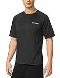 Baleaf Men's Short Sleeve Sun Protection Rashguard Swim Shirt UPF 50+