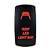 12V Laser Backlit RED Rocker Switch ROOF LED LIGHT BAR Bright Light Powersports [SLR1291BLPFBA]