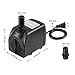 Timaik Submersible Water Pump 400 GPH (1500L/H, 25W) for Pond, Aquarium, Fish Tank, Pet Fountain Water Pump Hydroponics with 6ft (1.8m) Power Cord