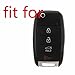 WKX 2pcs Key Cover Fit for 2013-2016 KIA Sorento Carens Forte Rio Soul Optima Sportage Remote Key Holder Protector Fob Skin Key Cover Keyless Gift TQ8-RKE-3F05
