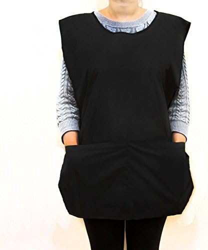 Black Waterproof Apron/Vest One Size Fits All (Unisex). Work Wear Barber/Hairdresser.