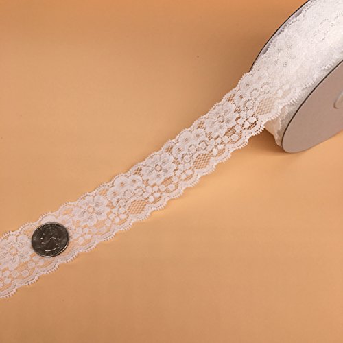 RADLEY Floral Lace Ribbon Roll Ivory 1Â½" Wide x 25 Yards (A Pattern)