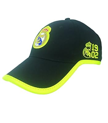 Icon Sport Real Madrid Cap, Official Product, Adjustable Real Madrid, Black/Neon Cap, New 2017