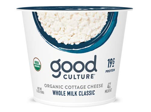 Good Culture, Organic Cottage Cheese, Whole Milk Classic 5.3 oz (4 Pack)