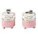 Mud Pie Tooth and Curl Set Baby Girl, Pink and Platinum