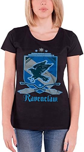 Harry Potter T Shirt Ravenclaw House Crest Womens Junior Fit Official Black