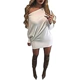 Clearance Sale! Women Sweater Dress,Canserin Women's Fashion Long Sleeve Crewneck Jumper Slim Knitting Sweater Dress