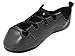 RYAN AND ODONNELL Girls Soft Gel Black Leather Irish Dance Pumps 2 UK - with Free Drawstring Bag -