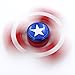 Marvel Heroes - Metal Fidget Spinner Toy Helps Focusing, Stress Reducer/Relief Perfect For Boredom EDC ADD Anxiety and Autism for Adult & Children, High Speed and Quiet Bearing (Captain America)