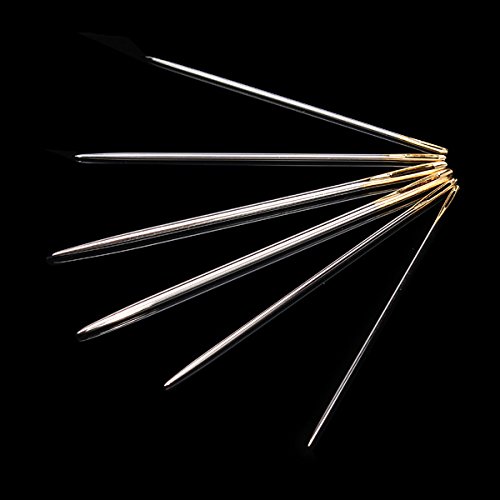 6pcs 2/0 57-69mm Sewing Needles For Leather Handsewn Handwork