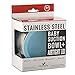 Avanchy Baby Bowls with Suction and Storage Lids Set. Babies Kids Toddler Boys Girl First Food Feeding. Fits Feeding High Chair Table. Stainless Steel, Blue