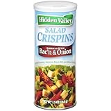 Hidden Valley, Salad Crispins, Bac'n and Onion, 2.5oz Canister (Pack of 4)