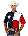 ROPER Men's S/S Pieced Texas Flag Shirt