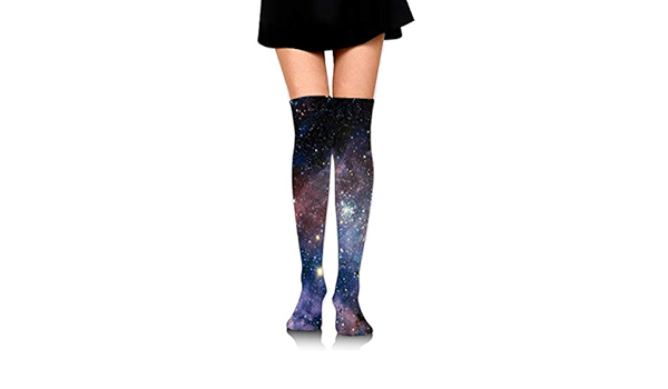 galaxy thigh high socks