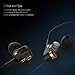 Earphones, UiiSii DT200S in Ear Earbuds with Microphone, Triple Drivers Headphones with Noise Isolating, Volume Control and Stereo Bass, Compatible with Apple iOS, Android Phones, PC, Tablet