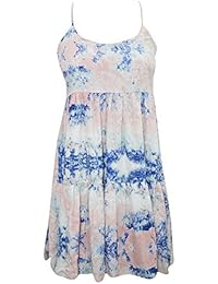 Eliza Womens Summer Dress Printed Crossback Tiered Flare Bohemian Summer Sexy Sundress