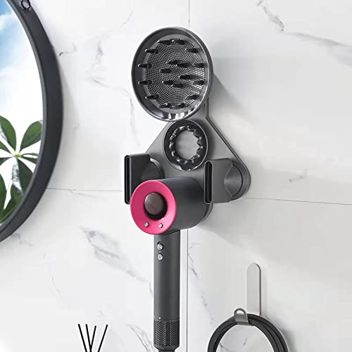 5-in-1 Compatible with Dyson Hair Dryer Holder Stand Organizer