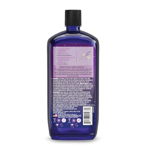 DR TEAL’S FOAMING BATH WITH PURE EPSOM SALT SLEEP BATH WITH MELATONIN & ESSENTIAL OILS 34 FL OZ