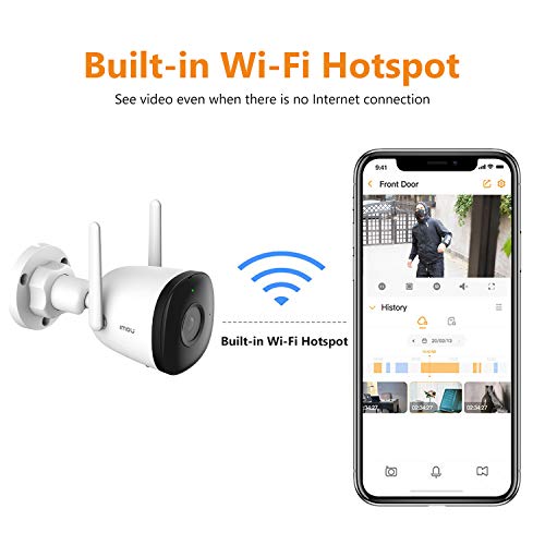 Imou Bullet 2C 1080p Smart Outdoor Security Camera, Smart Monitoring