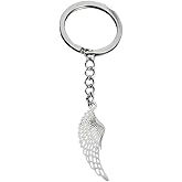 ARFUKA Keychain Angel Wing Pendant Keyring Key Holder Men Women Key Chain Wallet Bag Pendant Charms Gift for Birthday Christmas Festival Valentine's Day