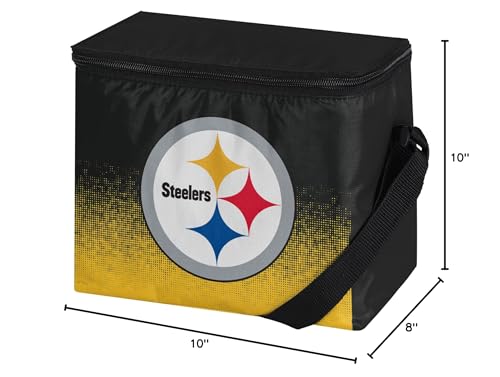 FOCO NFL Unisex Gradient Print Lunch Bag Coolergradient Print Lunch Bag Cooler, Pittsburgh Steelers, Standard