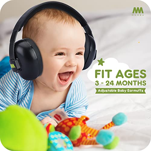 Baby Noise Cancelling Headphones - 25dB SNR Hearing Protection For Infants & Toddlers 0-36 Months