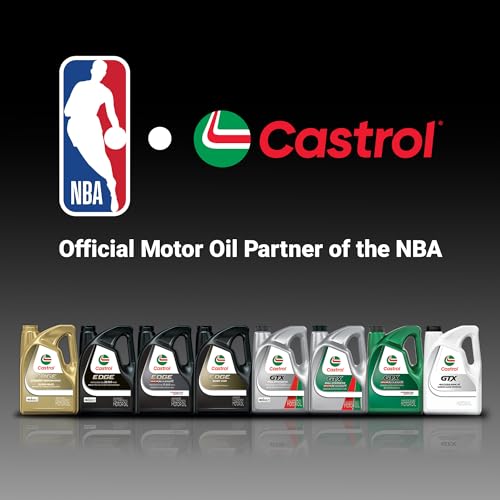 CASTROL EDGE 5W-20 ADVANCED FULL SYNTHETIC MOTOR OIL, 5 QUARTS