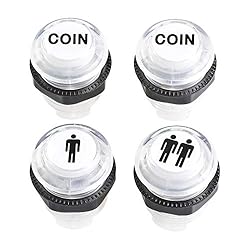 Easyget 4 Pcs/Lot Arcade Start Player & Coin