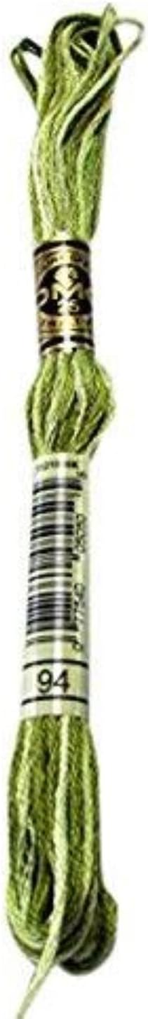 DMC 117-94 6 Strand Embroidery Floss Variegated Khaki Green 8.7yd