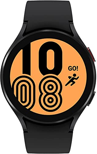 SAMSUNG Galaxy Watch 4 44mm Smartwatch with ECG Monitor Tracker for Health, Fitness, Running, Sleep Cycles, GPS Fall Detection, Bluetooth, US Version, Black