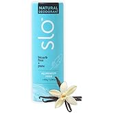 Slo | Sensitive Skin Natural Deodorant - All Natural Ingredients, Vegan & Cruelty Free, Paper Packaging | Bicarb Free + Vanilla, (1.94oz/55g)