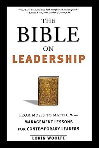 The Bible On Leadership: From Moses To Matthew -- Management Lessons For  Contemporary Leaders: Woolfe, Lorin: 9780814434918: Amazon.com: Books