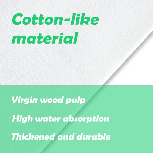 MBBUROYY Disposable Guest Towels, Linen Feel Hand Towels, Cloth-Like Paper Napkins, Soft, Durable, Absorbent Paper Hand Towel for Kitchen, Parties, Bathroom,30×43cm,White,200 Pack