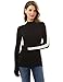 PattyBoutik Women's Mock Neck Raglan Long Sleeve Sweater