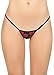 Women's Micro Thong String Breakaway Kisses Mini Panty X7049