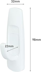 Command Large Utility Hook Pack of 7 Hooks and 12 Strips White Holds 2.2 kg view 2