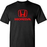 Shirt Warehouse Honda Logo on a Black T Shirt,X-Large