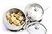 OneUp Kitchen Sugar Bowl Set Lid Spoon Tray Stainless Steel Storage Container Condiment Pot Jar
