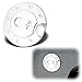 AutoModZone Chrome ABS Fuel Tank Gas Door Cap Cover for 09-17 Dodge Ram 1500/10-17 Dodge Ram 2500 3500