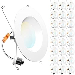Sunco 24 Pack 5/6 Inch LED Can Lights Retrofit