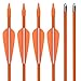 NIKA ARCHERY Fiberglass Arrows Youth Kids Practise Recurve Bows Compound Bow Shooting 12 pcs 26 inch Shafts