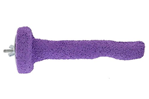 Sweet Feet and Beak Thermal-Lite Natural Patented Perch, Small - Purple- Perfect for Keeping Your Bird's Feet and Beaks Healthy