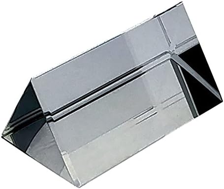 INNOVANT Triangular Optical Acrylic Glass Prism Full Light Rainbow Color Spectrum Crystal Best for physics experiment teaching set reflect and refract beam colors of light kids experiments 2.5 INCH